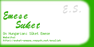 emese suket business card
